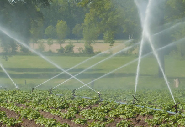 Water features and irrigation