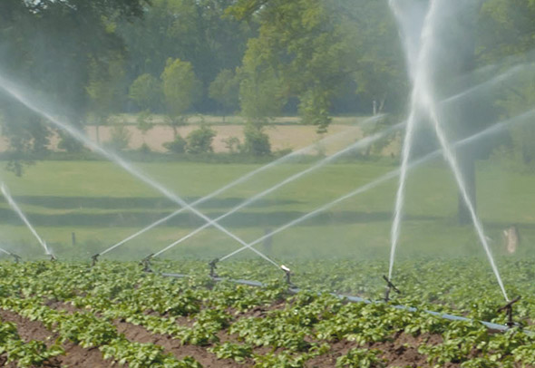 Water features and irrigation